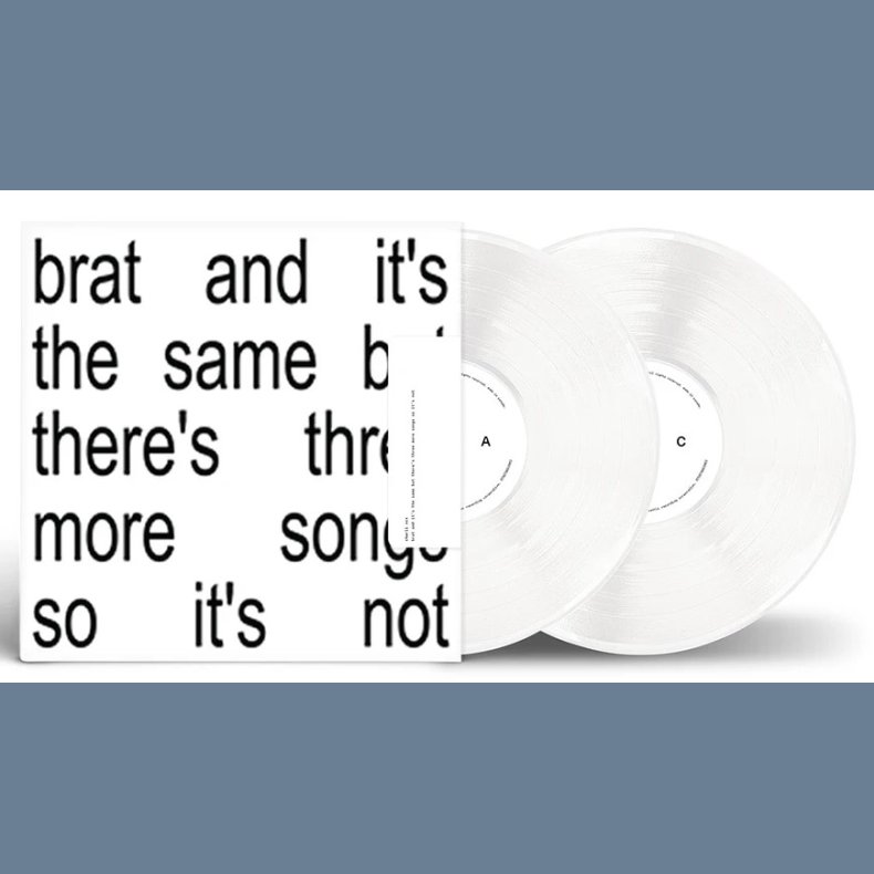 Brat and it's the same but... - 2024 European Warner Music Label White Vinyl 18-track 2LP set