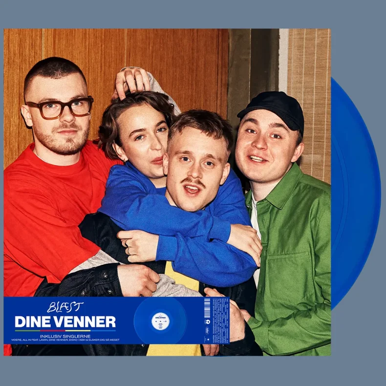 Dine Venner - 2024 Danish Universal Label Blue Transparent Vinyl 13-track LP 