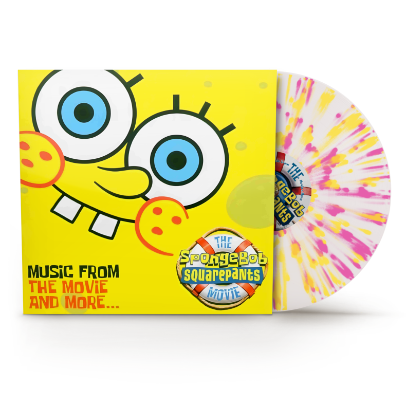 The SpongeBob SquarePants Movie - 2024 UK Warner label Clear &amp; Pink 15-track LP - Black Friday 2024