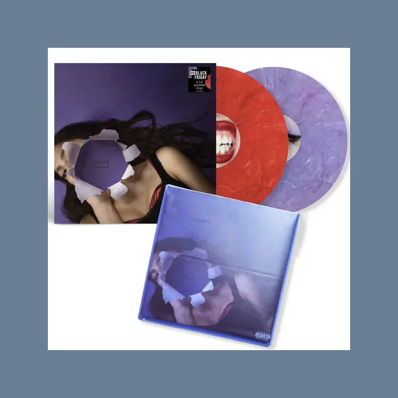 GUTS (spilled) - 2024 UK Interscope label Red/Purple Marbled Vinyl 17-track 2LP  - Black Friday 2024