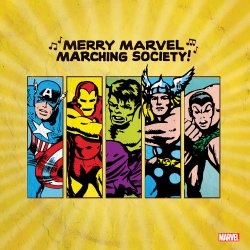 Merry Marvel Marching Society - 2024 Disney label 7-track LP - Black Friday 2024