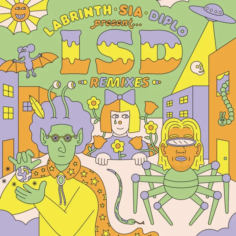 Labrinth, Sia &amp; Diplo presents... LSD (The Remixes) - 2024 JV label 10-track LP - Black Friday 2024