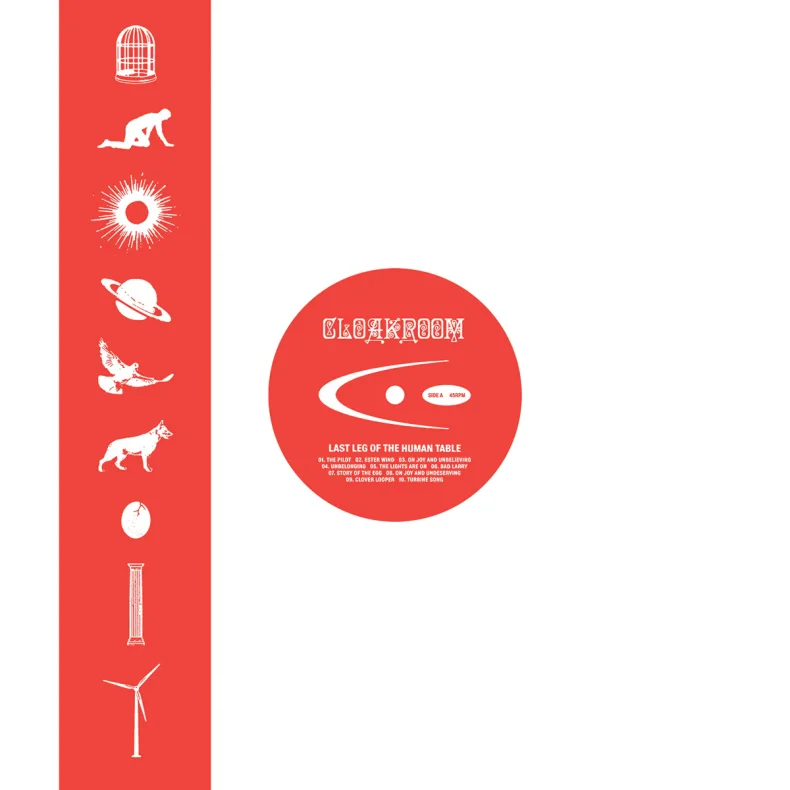 Last Leg of the Human Table - 2025 US Closed Casket label Red Blob vinyl 10-track LP