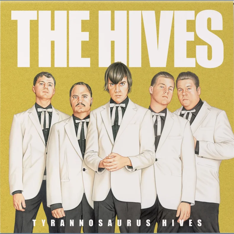 Tyrannosaurus Hives - 2025 European Polydor label Vinyl White &amp; Gold Vinyl 12-track LP - RSD2025