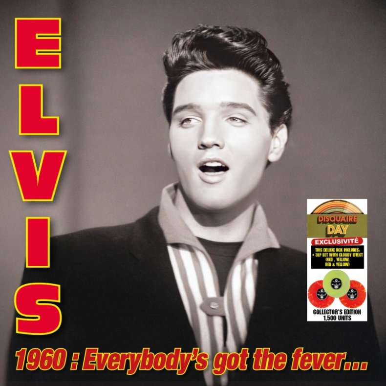 Elvis 1960: Everybody's Got the Fever - 2025 VPI label Red &amp; Yellow Marbled Vinyls 3LP RSD2025