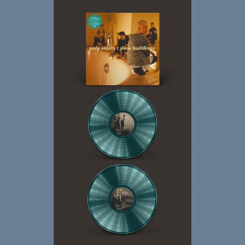 Slow Buildings (30th Anniversary) - 2025 4AD label Petrol Color vinyl 20-track 2LP Reissue - RSD2025