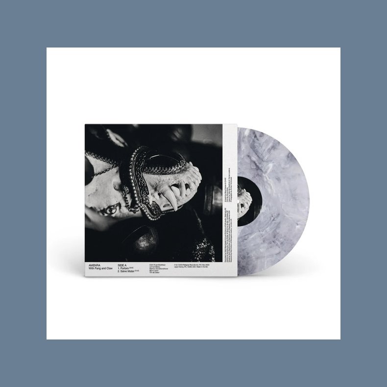 With Fang And Claw - 2025 European Relapse Records Label Bleach Marble Vinyl 2-track 12" EP