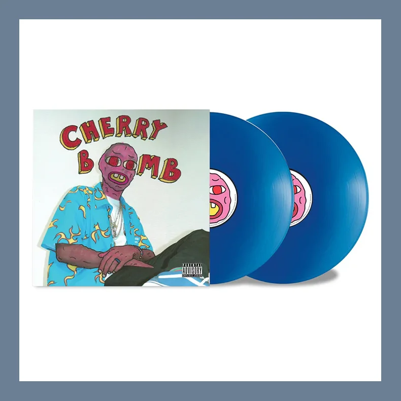 Cherry Bomb (Mask Cover) - 2025 European Odd Future label Blue vinyl 14-track 2LP (Pre-Order)
