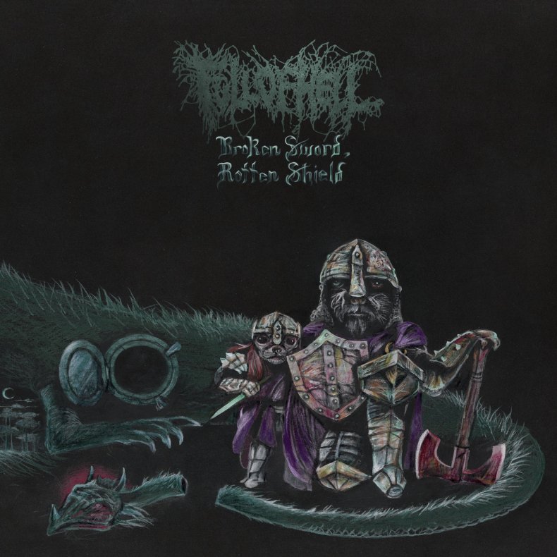 Broken Sword, Rotten Shield - 2025 US Closed Casket Activities label Splatter vinyl 7-track 10" EP