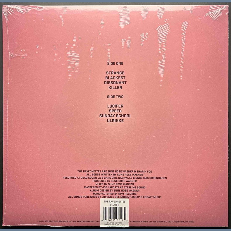 Pe'ahi II - 2025 Danish Beat Dies Records Pink Marble Label 8-track LP