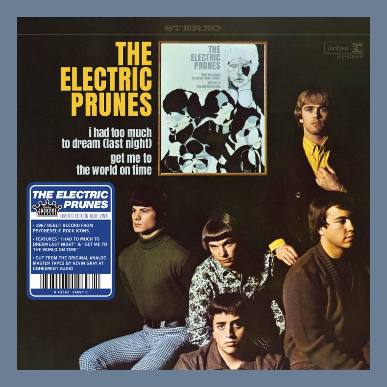 The Electric Prunes - 2023 US Jackpot Records Label Blue Aqua Vinyl LP Reissue
