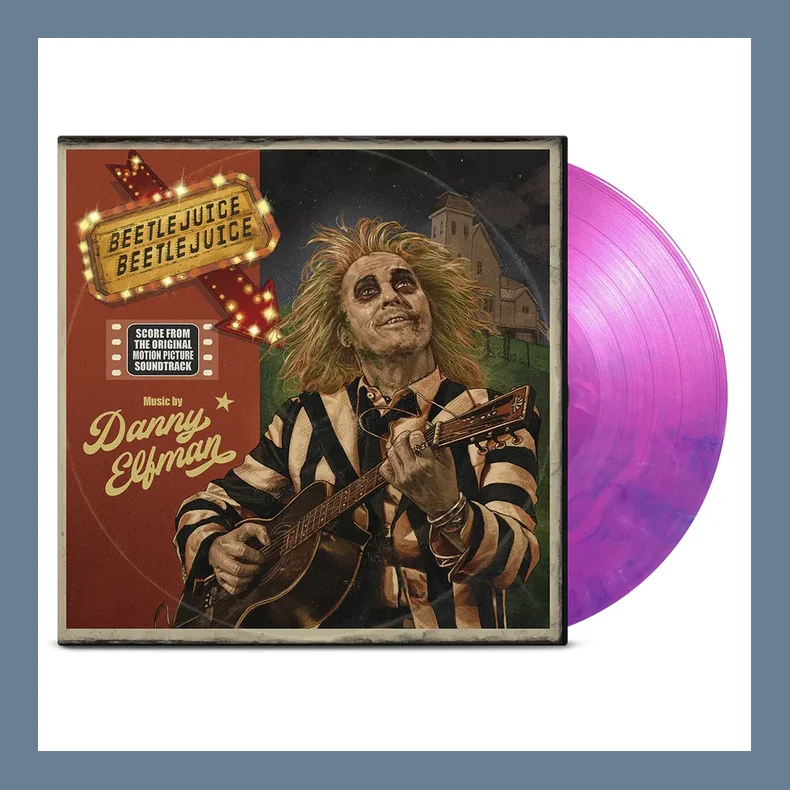 Beetlejuice Beetlejuice - 2025 European Waxwork Pink &amp; Violet Vinyl 29-track 2LP Set