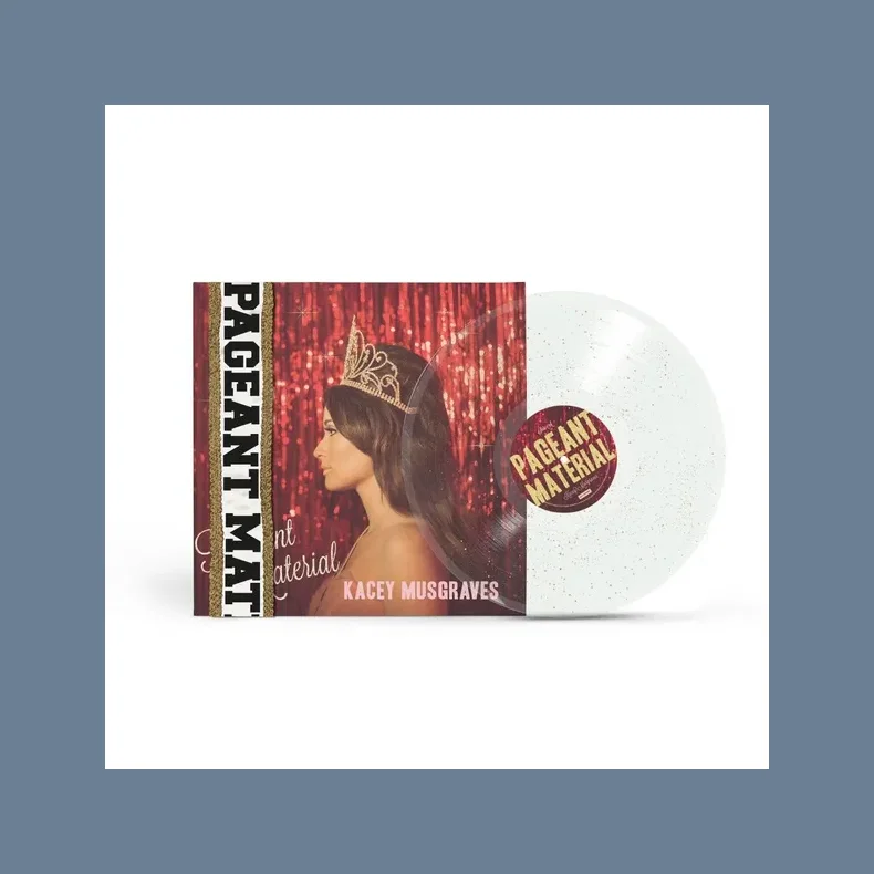 Pageant Material - 2025 European Interscope Records Label Clear Glitter Vinyl 13-track LP Reissue