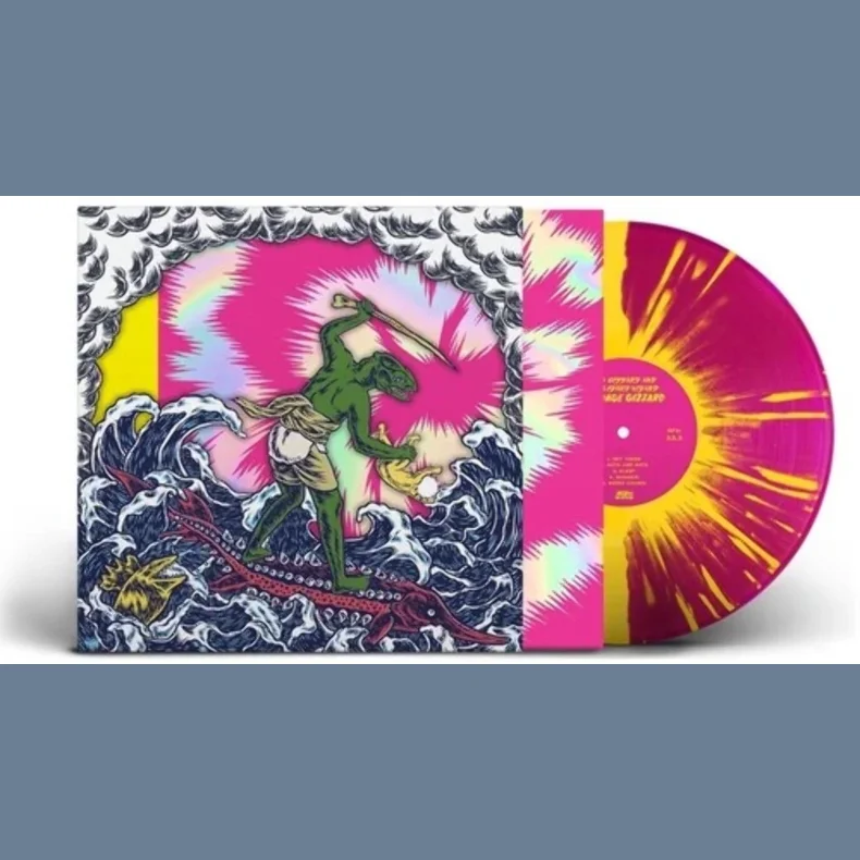 Teenage Gizzard - 2021 US Ato Records Label Yellow &amp; Magenta W/ Yellow Splatter Vinyl 10-track LP