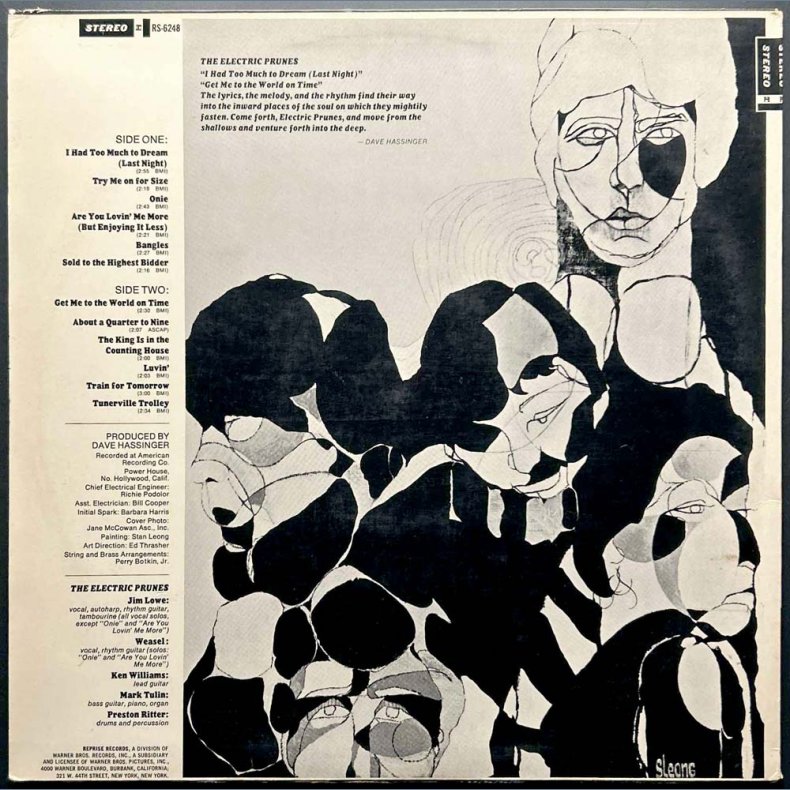 The Electric Prunes - Original 1967 German Reprise label 12-track LP
