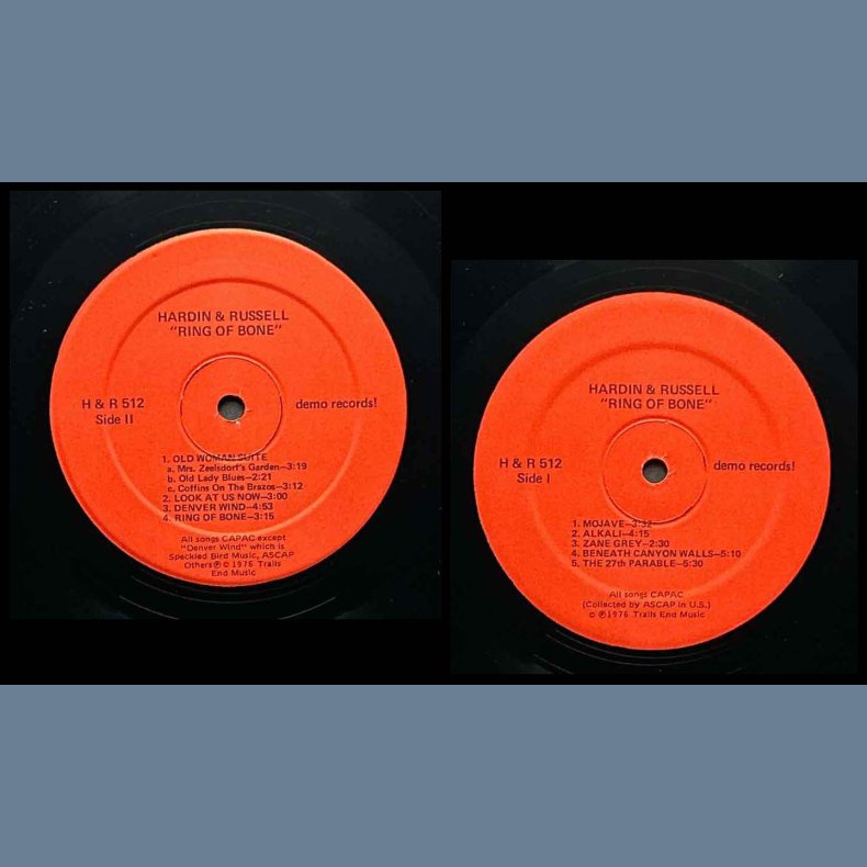 Ring Of Bone - 1970ies Demo label 9-track LP
