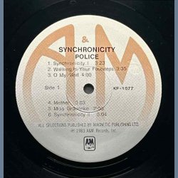 Synchronicity - 1983 Taiwan Pressed 10-track LP