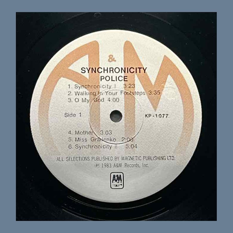 Synchronicity - 1983 Taiwan Pressed 10-track LP