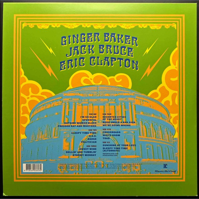 Royal Albert Hall - London - May 2-3-5-6 2005 - 2014 European Music On Vinyl label 19-track 3LP Set