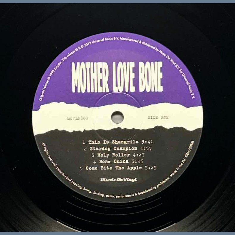 Mother Love Bone - 2013 European Music On Vinyl label 180 gram 19-track 2LP Set