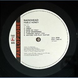 Pablo Honey - 1993 UK Parlophone label 1st Pressing 12-track LP