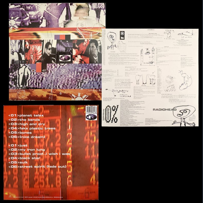 The Bends - 1990ies UK Parlophone label 12-track LP 2nd Issue