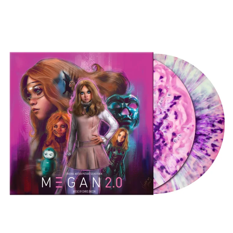 M3gan 2.0 - 2025 US Waxwork label Pink/White vinyl 29-track 2LP