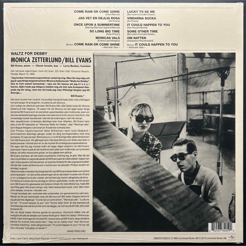 Waltz For Debby - 2017  Swedish Universal label 12-track LP Reissue - RSD2017