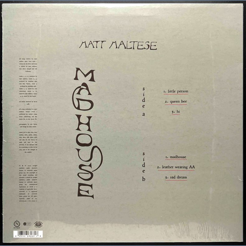 Madhouse - 2020 Tonight Matthew label 6-track 45 rpm 12" EP