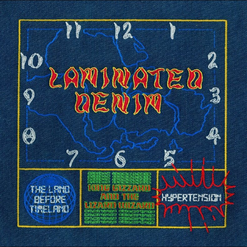Laminated Denim - 2026 European p(doom) records Orange Habanero Vinyl 2-track LP set Reissue