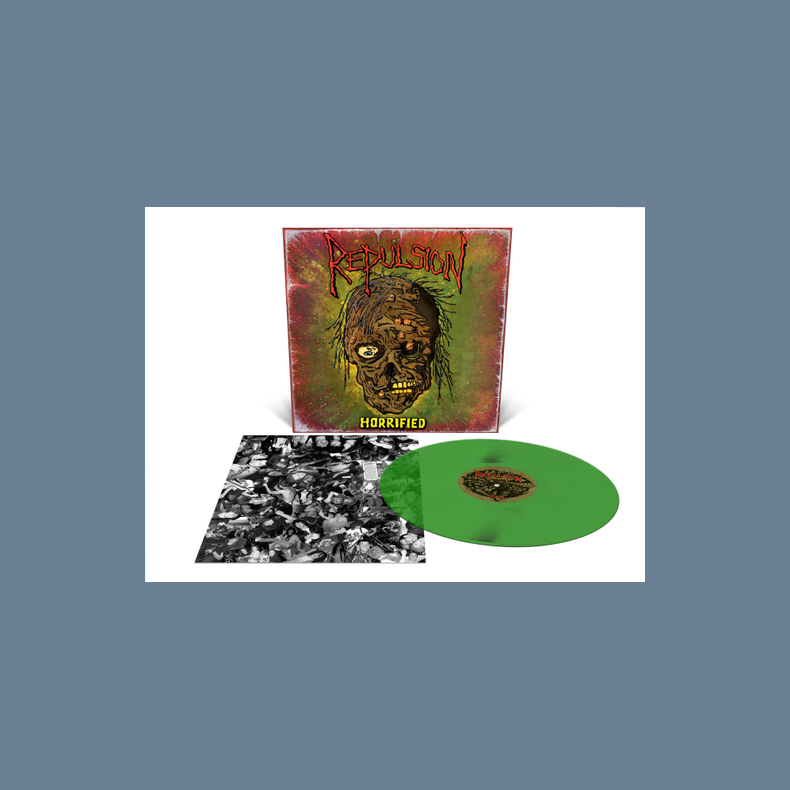 Horrified - 2025 US Relapse Records Translucent Green Vinyl 18-track LP Reissue