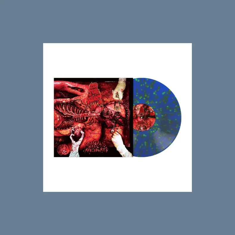 Manual Manic Procedures - 2024 European Metal Blade label Blue orange green splatter 9-track LP