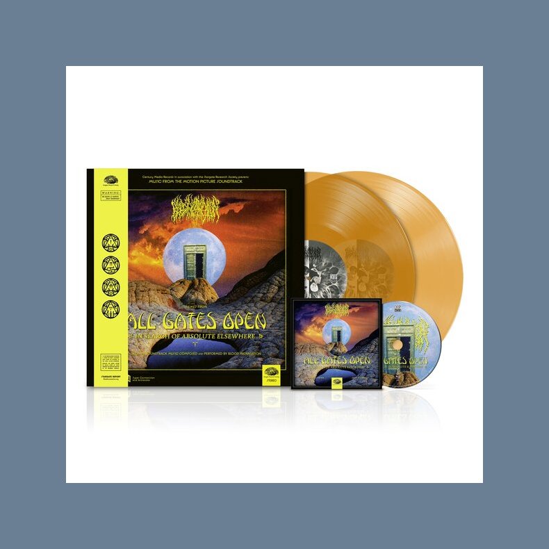 All Gates Open (Original Motion Picture Soundtrack) - 2026 European Century Media label Orange vinyl 4-track 2LP + Blu-ray set