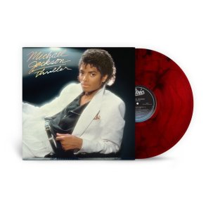 Thriller - 2026 European Epic Records Label Marbled Red Vinyl 9-track LP Reissue