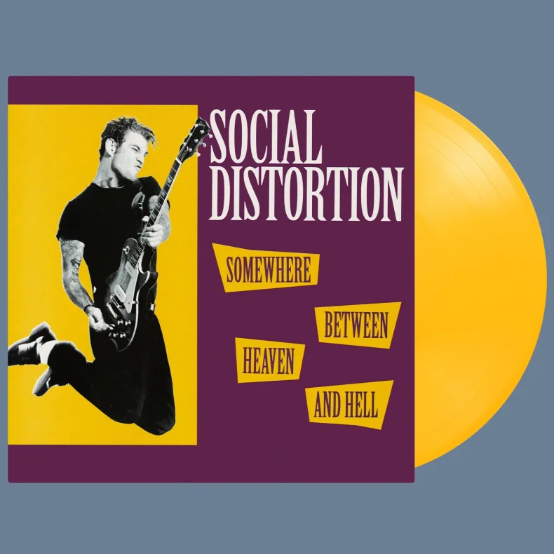 Somewhere Between Heaven And Hell - 2026 European Music On Vinyl label Yellow vinyl 10-track LP Reissue