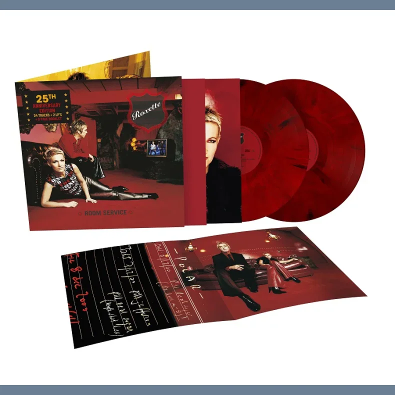 Room Service - 2026 European Roxette Recordings Label Red &amp; Black Marbled Vinyl 24-track 2LP Set Reissue