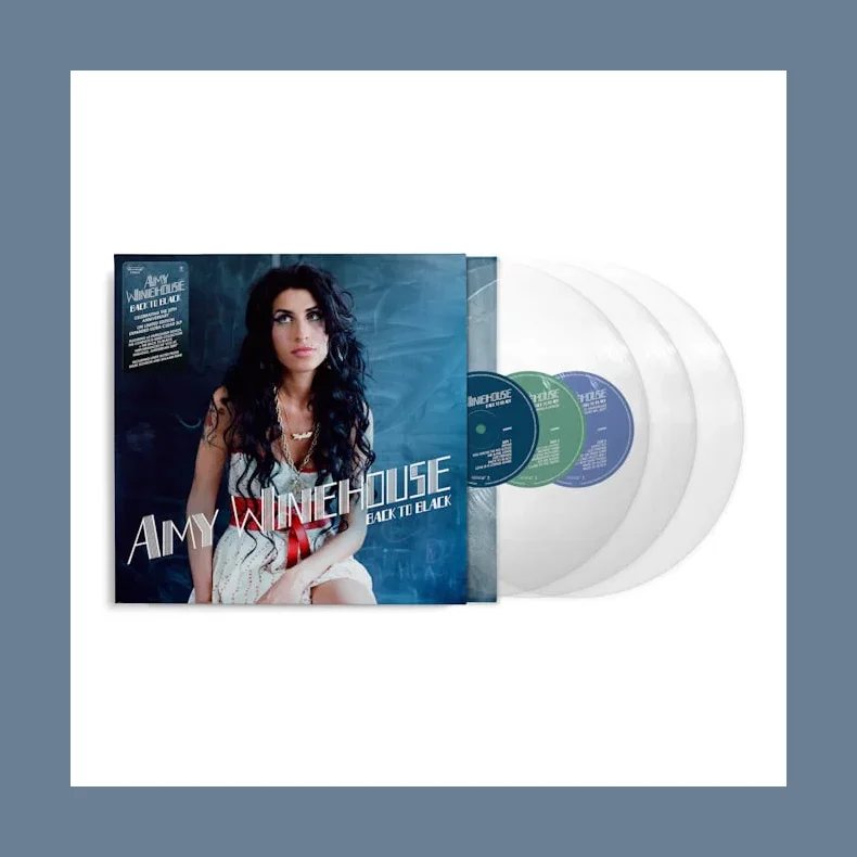 Back To Black (20th Anniversary) - 2026 European Island Records label Crystal Clear vinyl 34-track 3LP set (Pre-Order)