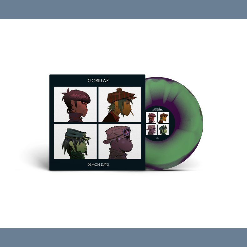 Demon Days - 2026 European Parlophone label Marbled vinyl 15-Track LP Reissue (Pre-Order)