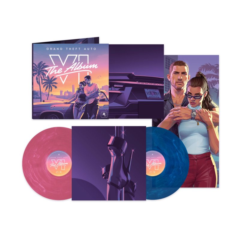 Grand Theft Auto VI: The Album - 2026 European Atlantic Records Label Coloured Vinyl 2LP set (Pre-order)