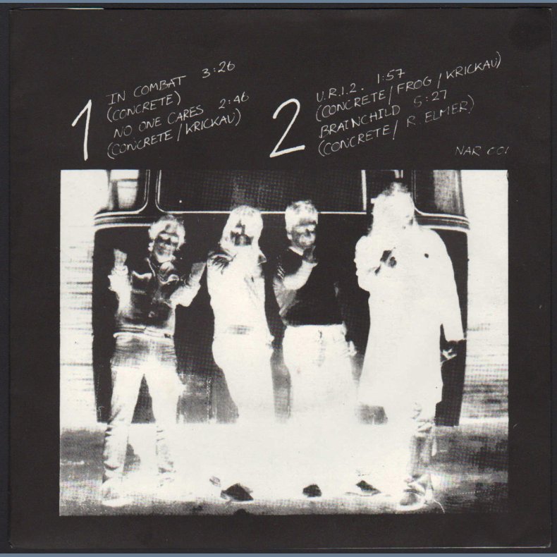 In Combat EP - 1986 Danish 4-track Translucent Green Vinyl 7" Single