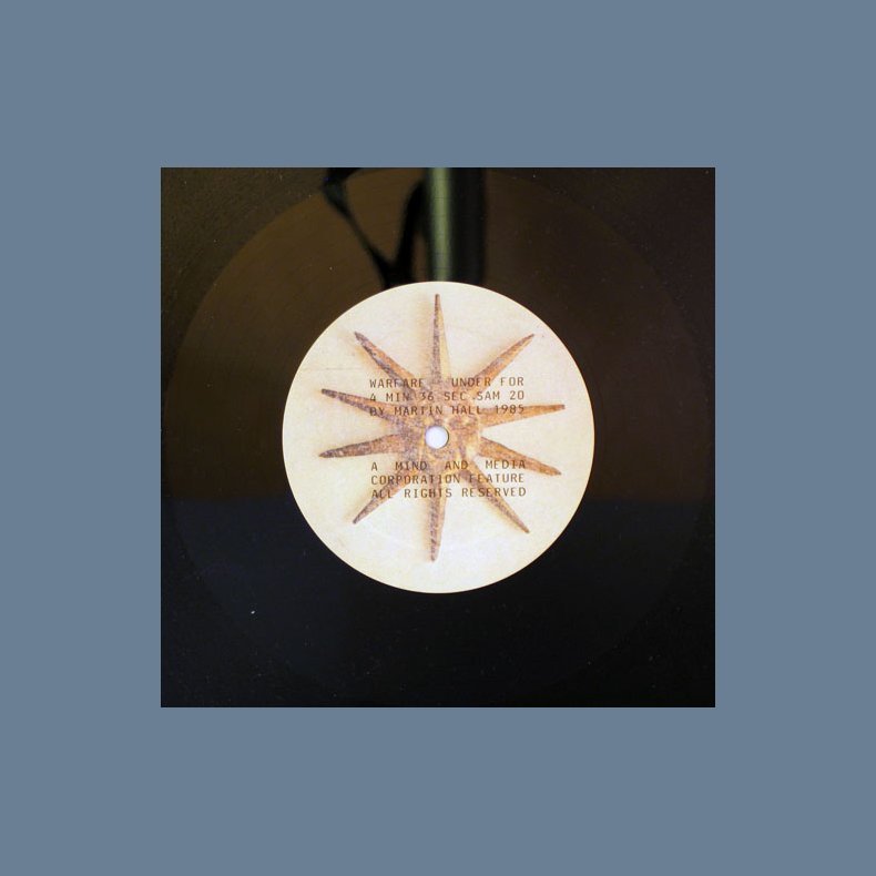 Warfare b/w Course - 1985 Danish SAM label 2-track 12" - Incl. Insert