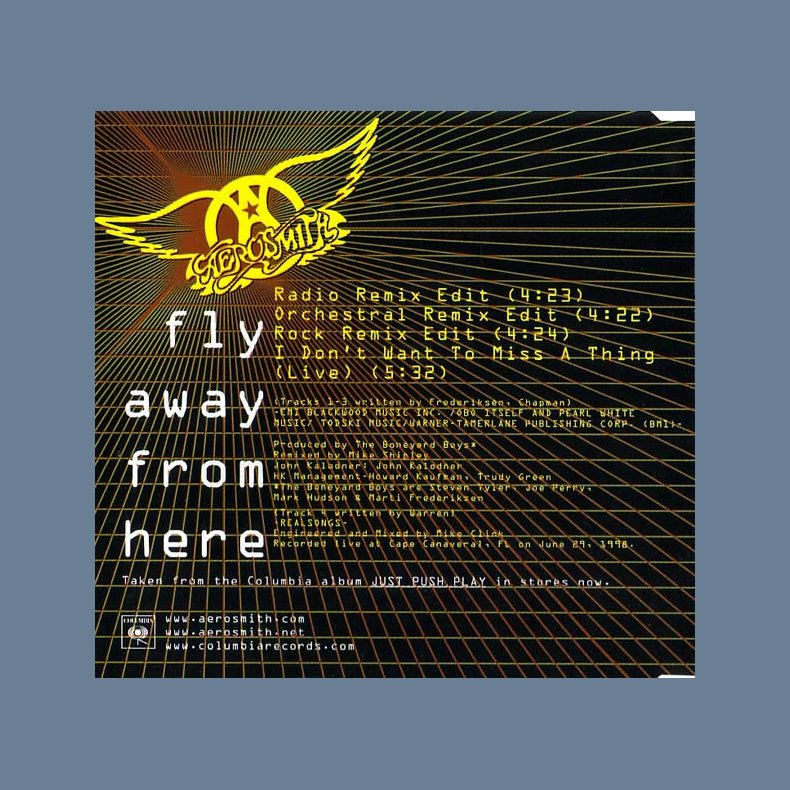 Fly Away From Here - Austrian 4-track CD Single