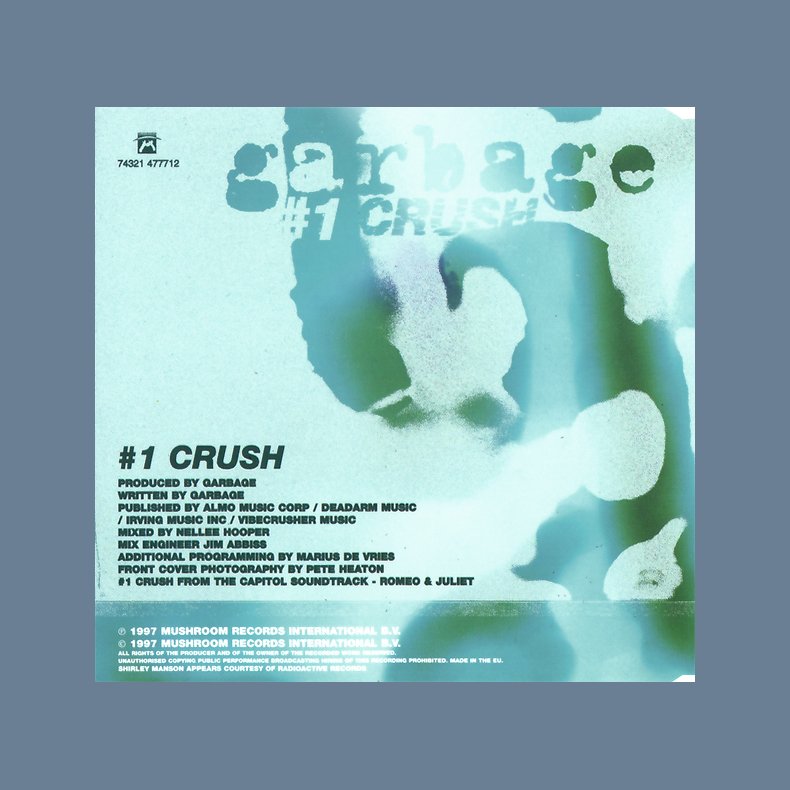 #1 Crush - 1997 German Pressed 1-track CD Single