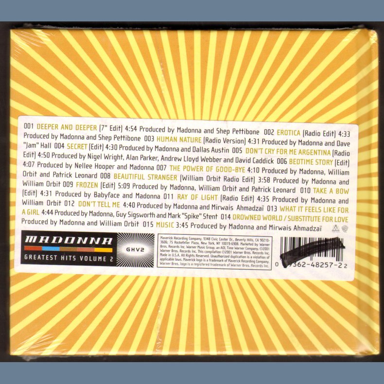 GHV2 - Greatest Hits Volume 2 - US Limited Edition