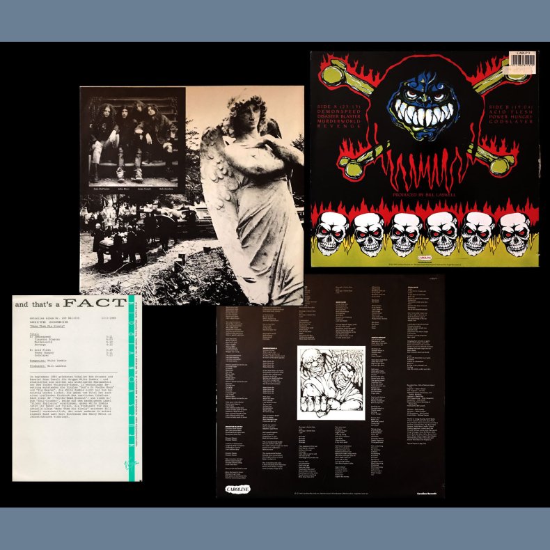 Make Them Die Slowly - 1989 German Caroline label 7-track LP - Incl. 1 page Company Info