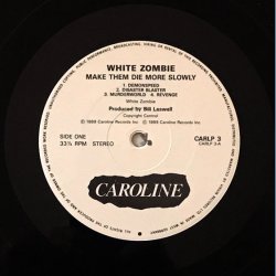 Make Them Die Slowly - 1989 German Caroline label 7-track LP - Incl. 1 page Company Info