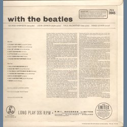 With the Beatles - UK 3rd Stereo Pressing - "The Gramphone CO. LTD." and "Sold In The UK" label text