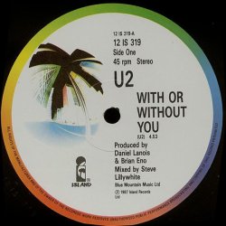With Or Without You - UK 3-track 12" vinyl Single