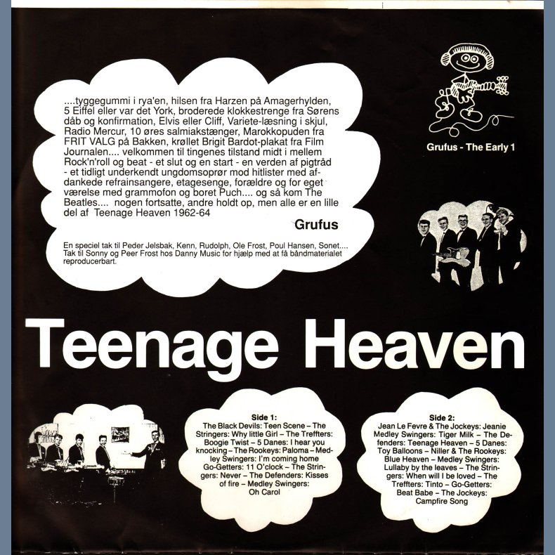 Teenage Heaven - Rare 1989 Grufus label Limited Edition 21-track compilation LP