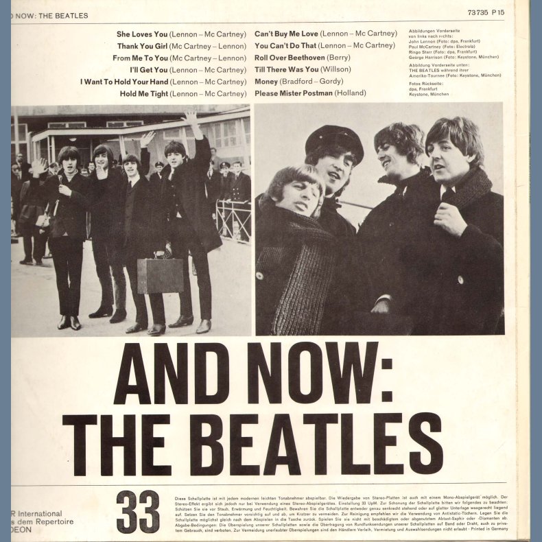And Now: The Beatles - Original German Issue